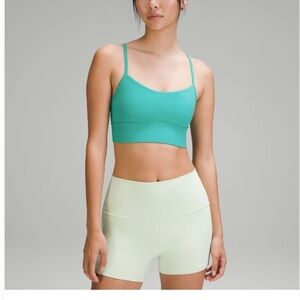 lululemon athletica Aqua and Mint Sports Bra